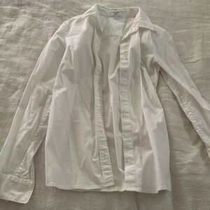 White petite button up